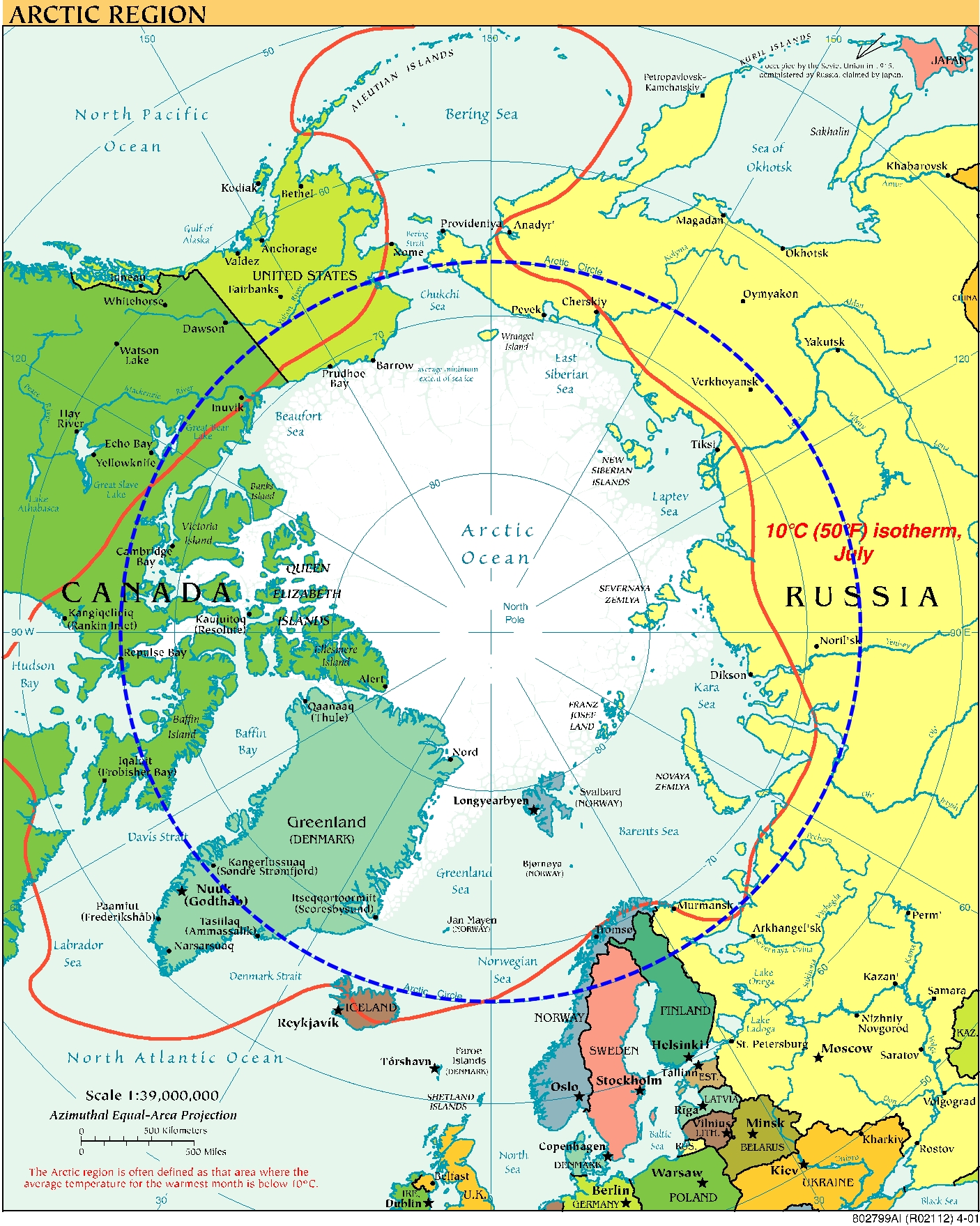 arctique carte